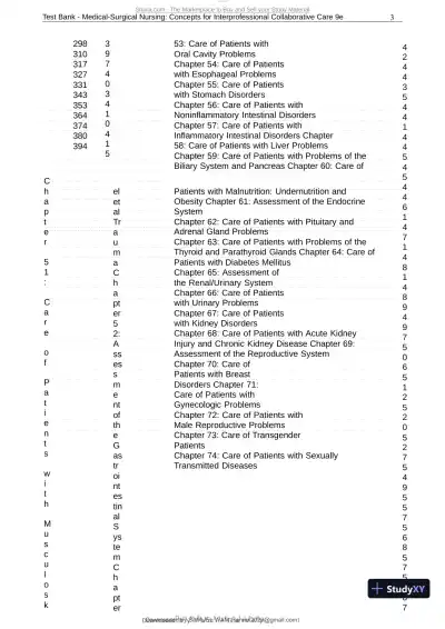 Test Bank for Medical-Surgical Nursing: Concepts for Interprofessional Collaborative Care, 9th Edition (Chapters 1-74) - Page 4 preview image