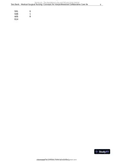 Test Bank for Medical-Surgical Nursing: Concepts for Interprofessional Collaborative Care, 9th Edition (Chapters 1-74) - Page 5 preview image