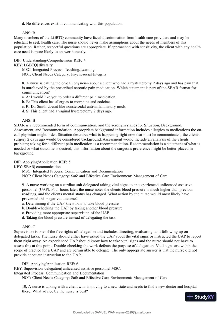 Test Bank for Medical-Surgical Nursing: Concepts for Interprofessional Collaborative Care, 9th Edition (Chapters 1-74), page 8
