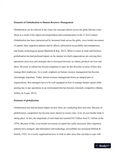 The Impact of Globalization on Human Resource Management: Challenges, Competencies, and Strategic Implications - Page 3 preview image