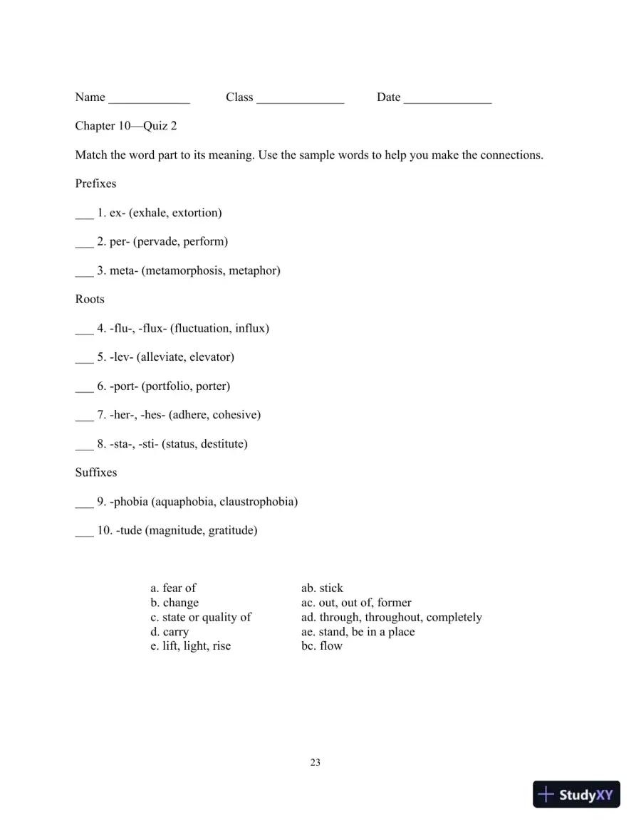 Test Bank for Academic Vocabulary: Academic Words , 6th Edition, page 27