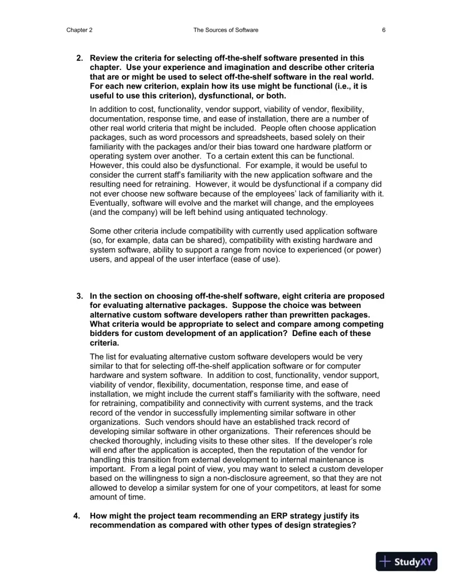 Solution Manual for Essentials of System Analysis and Design, 4th Edition, page 24