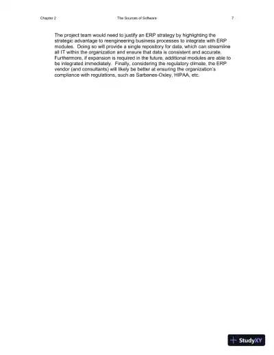 Solution Manual for Essentials of System Analysis and Design, 4th Edition - Page 25 preview image