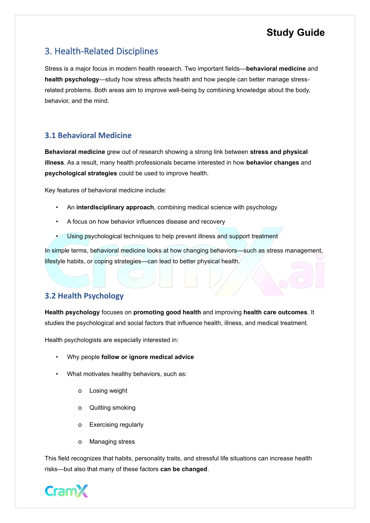 Psychology - Psychology Stress and Health - Page 6 preview image