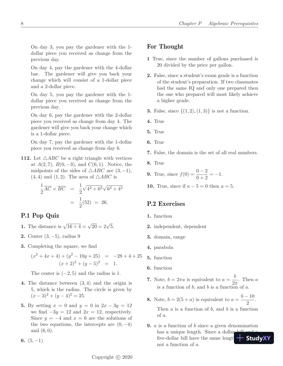 Solution Manual for Trigonometry, 5th Edition, page 11