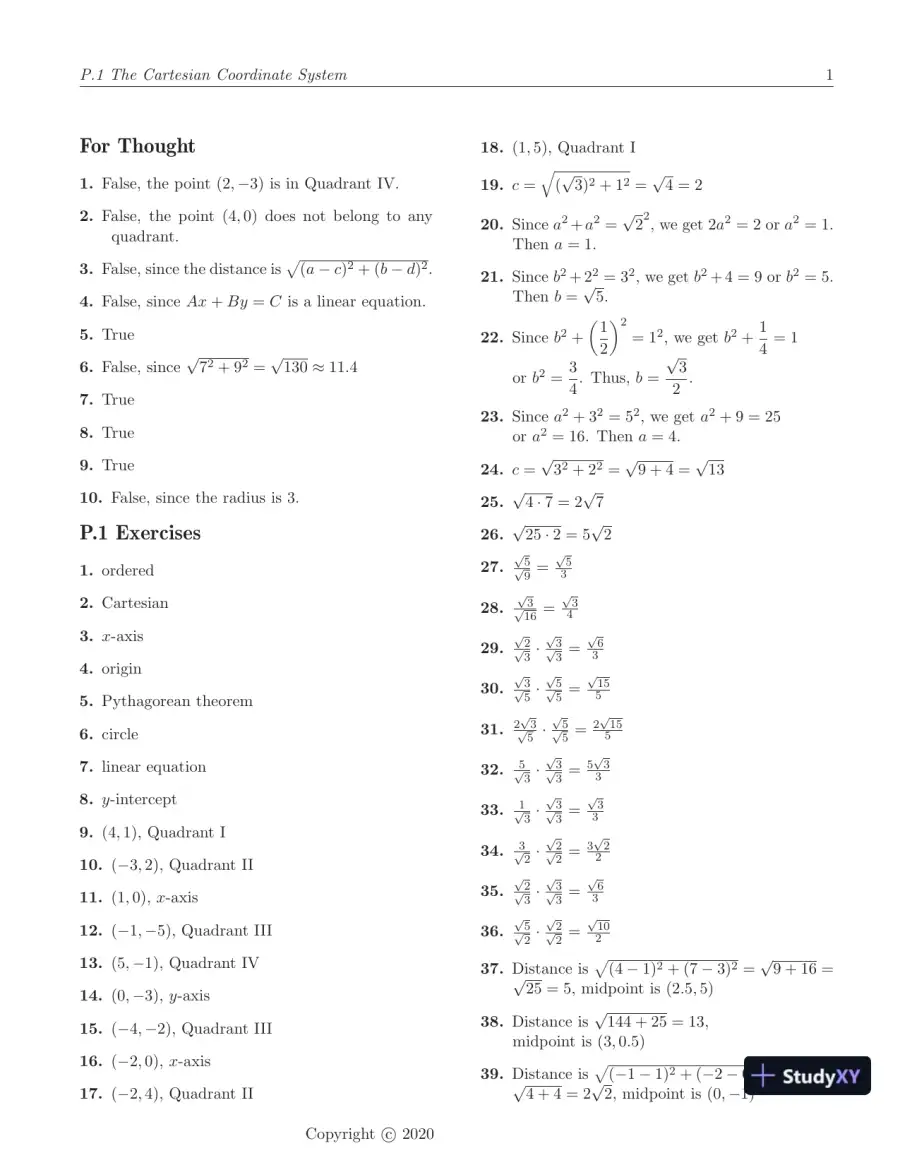 Solution Manual for Trigonometry, 5th Edition, page 4