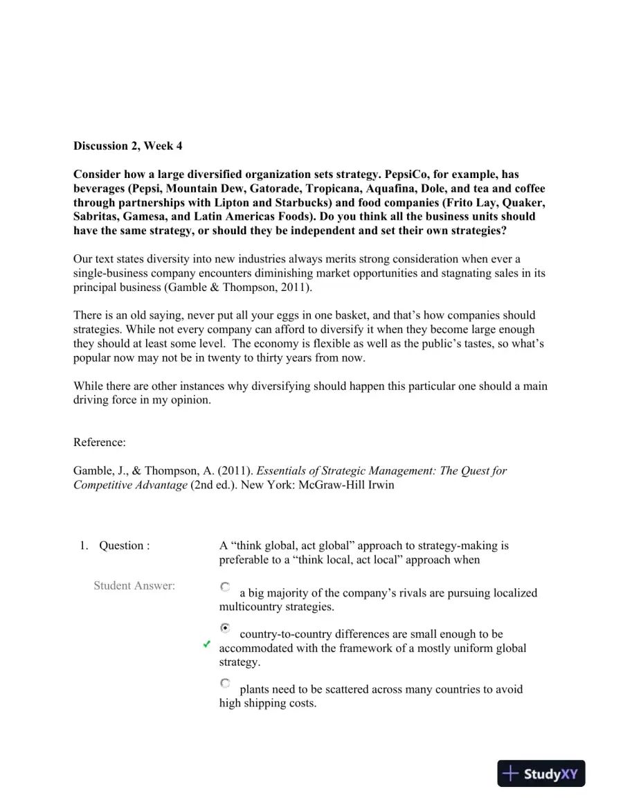Strategic Management: Analyzing Global Expansion and Diversification Approaches, page 3