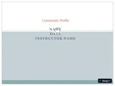 Community Profile - Page 1 preview image
