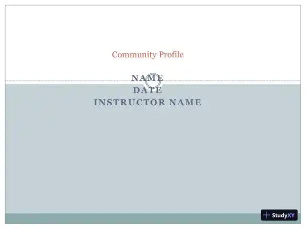 Community Profile - Page 1 preview image