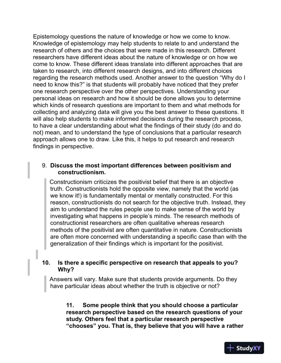 Research Methods For Business: A Skill Building Approach, 7th Edition Solution Manual, page 11
