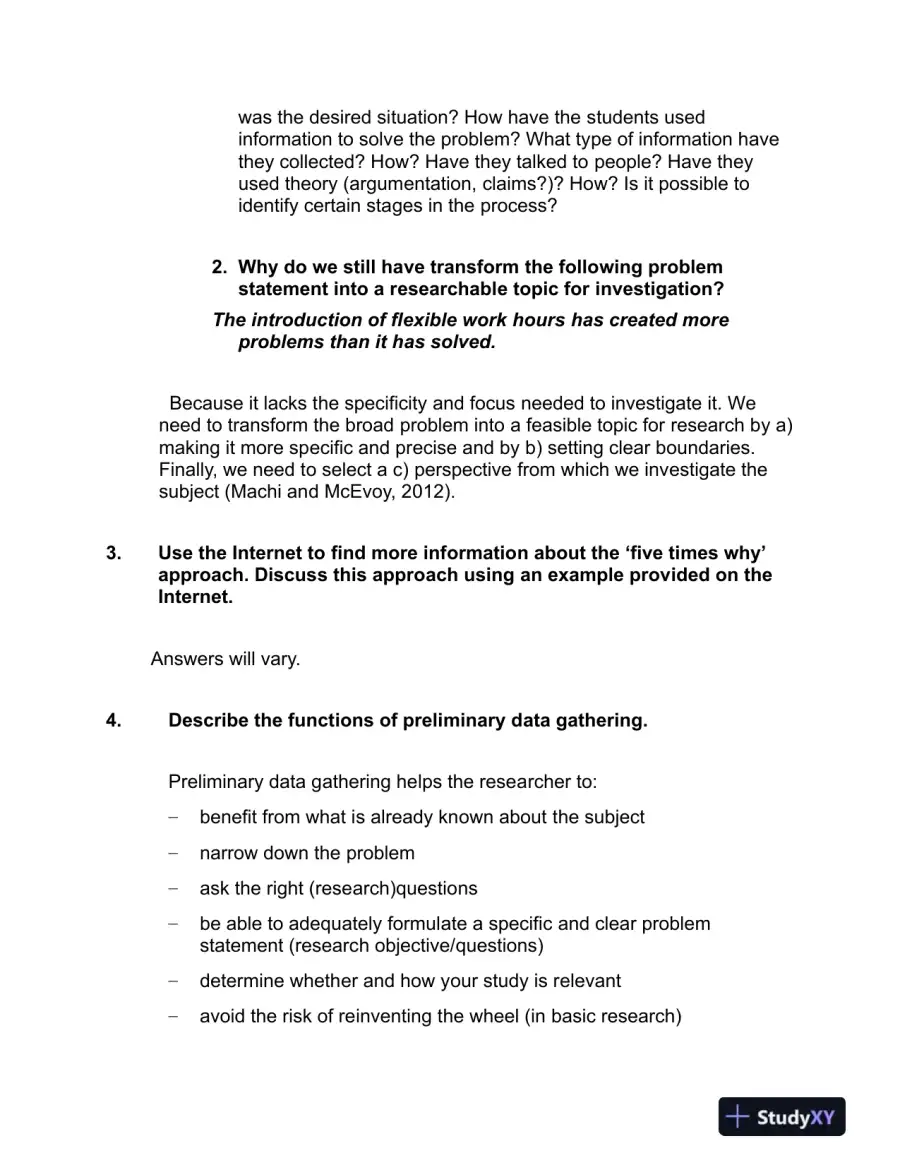 Research Methods For Business: A Skill Building Approach, 7th Edition Solution Manual, page 15