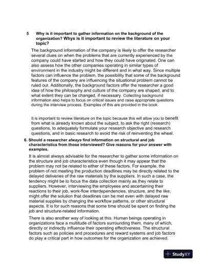 Research Methods For Business: A Skill Building Approach, 7th Edition Solution Manual - Page 16 preview image