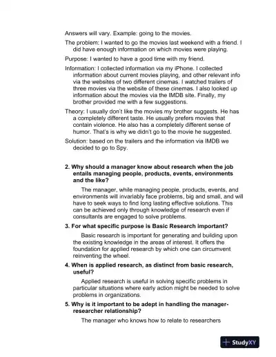 Research Methods For Business: A Skill Building Approach, 7th Edition Solution Manual - Page 3 preview image