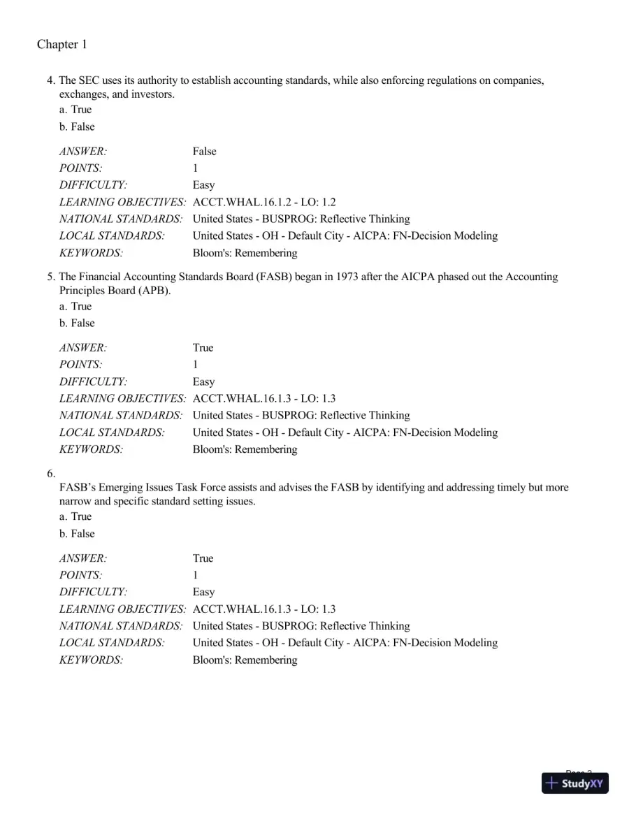 Test Bank For Intermediate Accounting: Reporting and Analysis, 3rd Edition, page 3