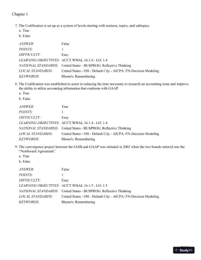 Test Bank For Intermediate Accounting: Reporting and Analysis, 3rd Edition - Page 4 preview image