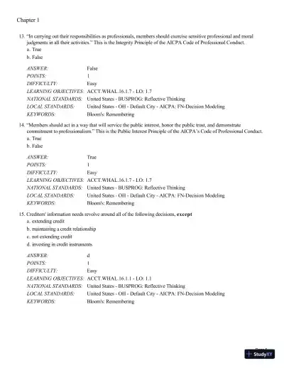 Test Bank For Intermediate Accounting: Reporting and Analysis, 3rd Edition - Page 6 preview image