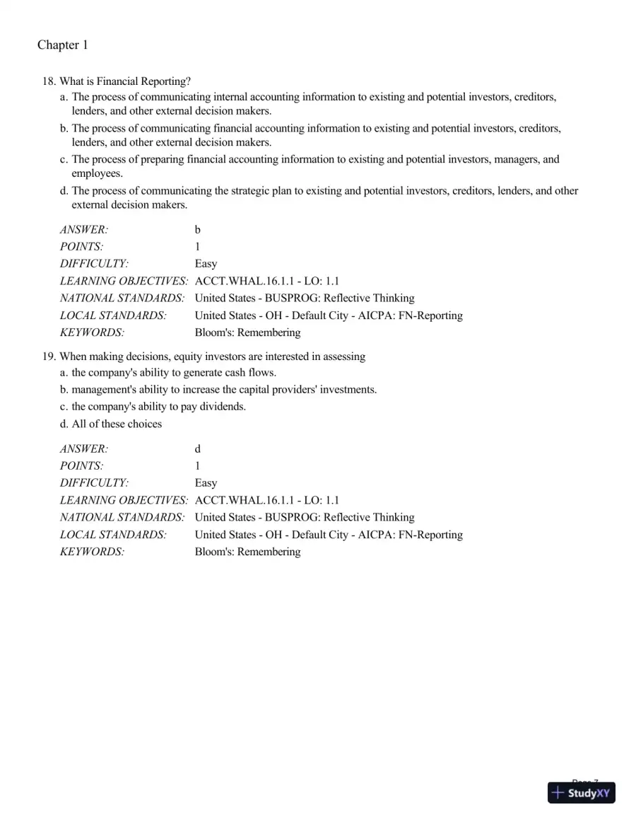 Test Bank For Intermediate Accounting: Reporting and Analysis, 3rd Edition, page 8