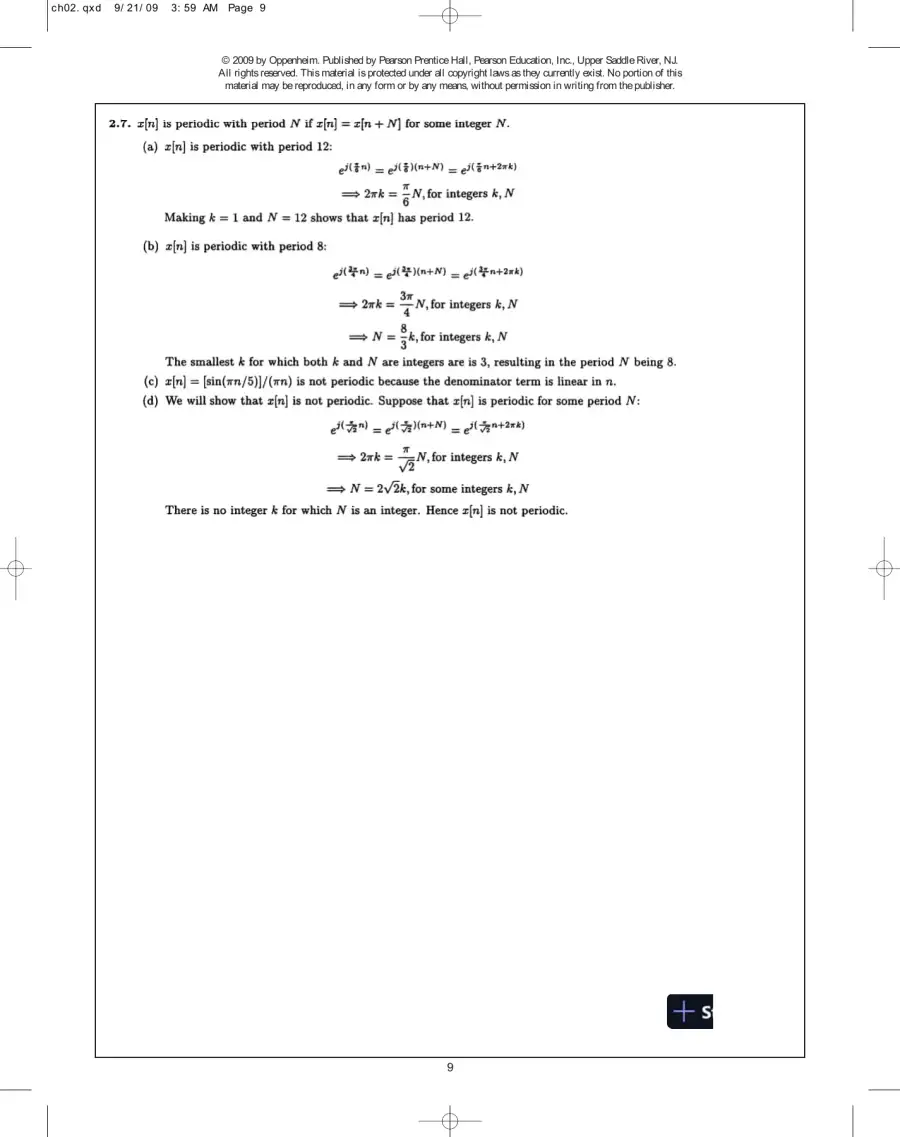 Solution Manual For Discrete-Time Signal Processing, 3rd Edition, page 10