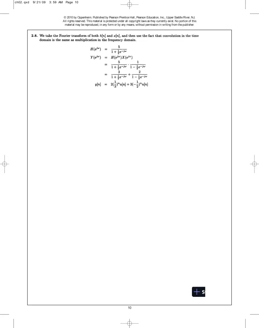 Solution Manual For Discrete-Time Signal Processing, 3rd Edition, page 11