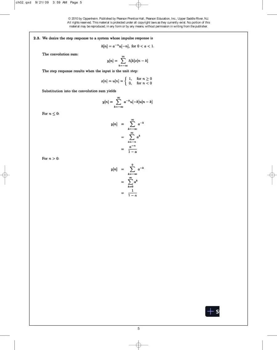 Solution Manual For Discrete-Time Signal Processing, 3rd Edition, page 6