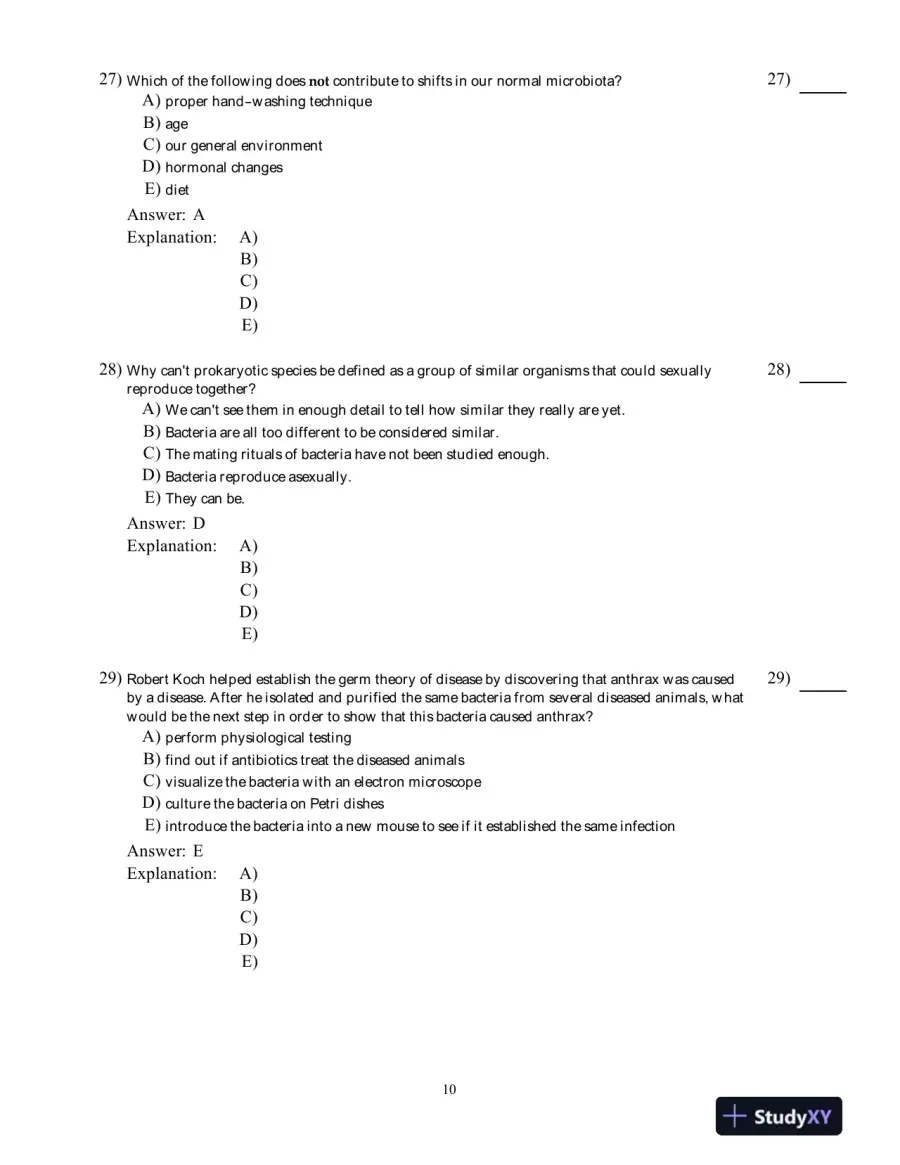 Test Bank For Microbiology: Basic and Clinical Principles 1st Edition Test Bank, page 11