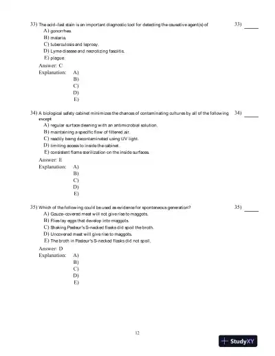 Test Bank For Microbiology: Basic and Clinical Principles 1st Edition Test Bank - Page 13 preview image