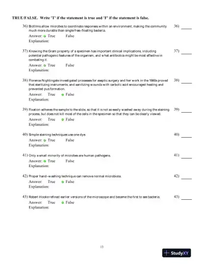 Test Bank For Microbiology: Basic and Clinical Principles 1st Edition Test Bank - Page 14 preview image