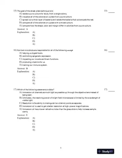 Test Bank For Microbiology: Basic and Clinical Principles 1st Edition Test Bank - Page 7 preview image