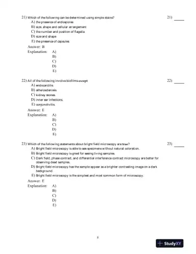 Test Bank For Microbiology: Basic and Clinical Principles 1st Edition Test Bank - Page 9 preview image