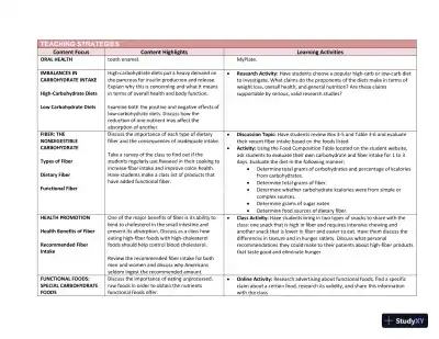 Lecture Notes for Williams' Essentials of Nutrition and Diet Therapy, 12th Edition - Page 19 preview image