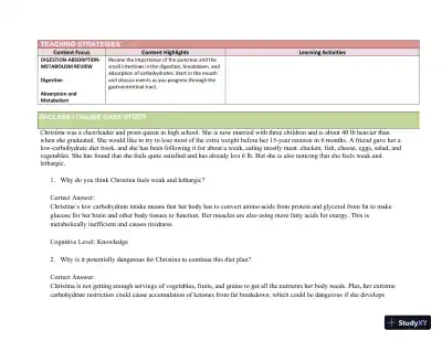 Lecture Notes for Williams' Essentials of Nutrition and Diet Therapy, 12th Edition - Page 20 preview image