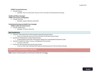 Lecture Notes for Williams' Essentials of Nutrition and Diet Therapy, 12th Edition - Page 29 preview image