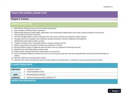 Lecture Notes for Williams' Essentials of Nutrition and Diet Therapy, 12th Edition - Page 30 preview image