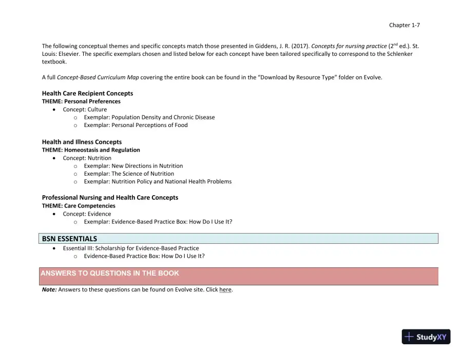 Lecture Notes for Williams' Essentials of Nutrition and Diet Therapy, 12th Edition, page 8