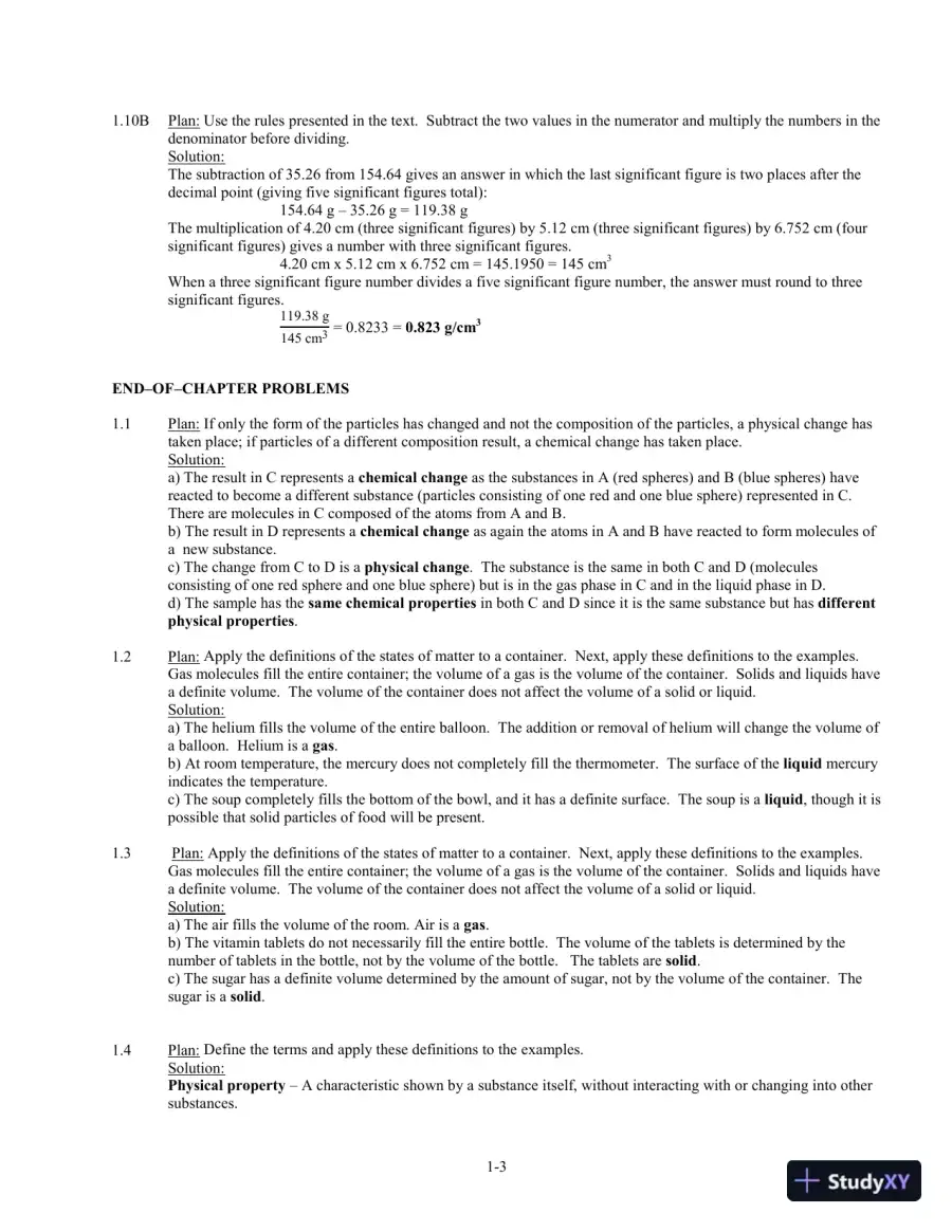Solution Manual For Chemistry: The Molecular Nature Of Matter And Change, 7th Edition, page 9