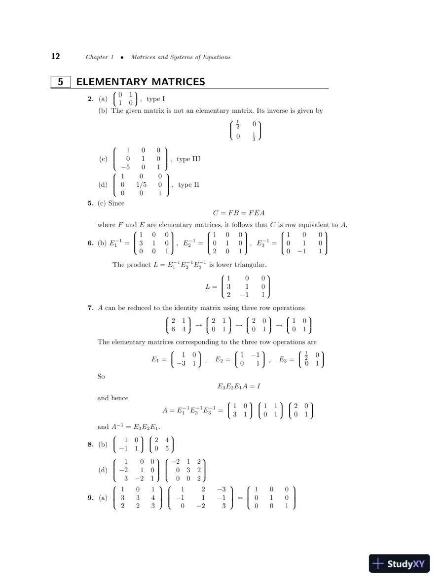 Solution Manual For Linear Algebra With Applications, 8th Edition, page 16