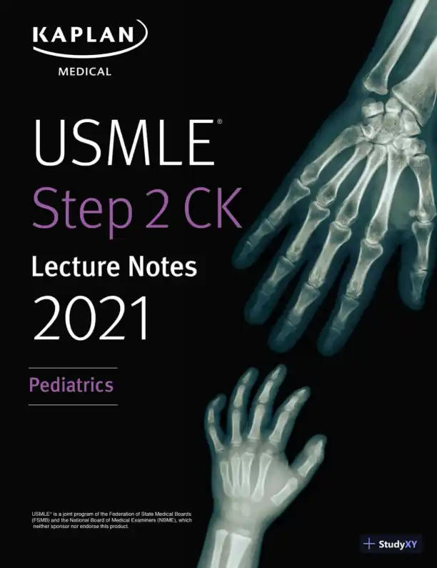 USMLE Step 2 CK Lecture Notes 2021: Pediatrics (2020) - Page 1 preview image