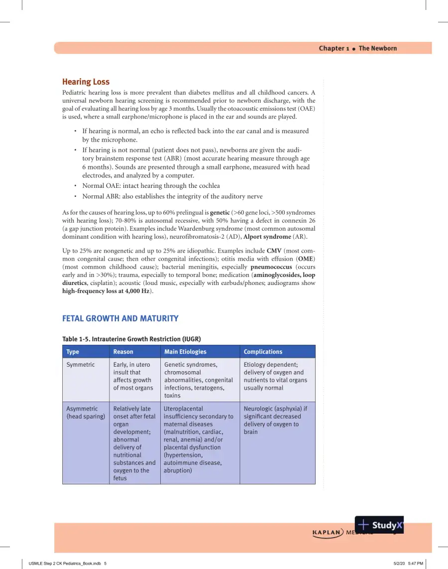 USMLE Step 2 CK Lecture Notes 2021: Pediatrics (2020), page 13