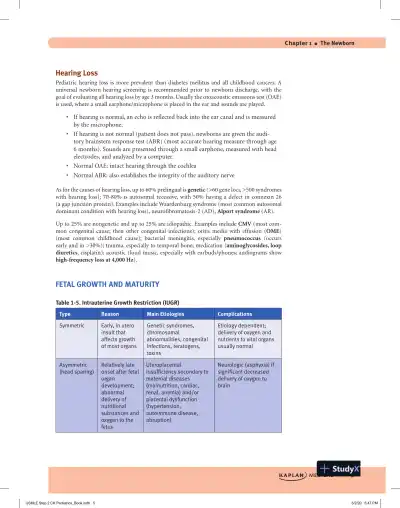 USMLE Step 2 CK Lecture Notes 2021: Pediatrics (2020) - Page 13 preview image