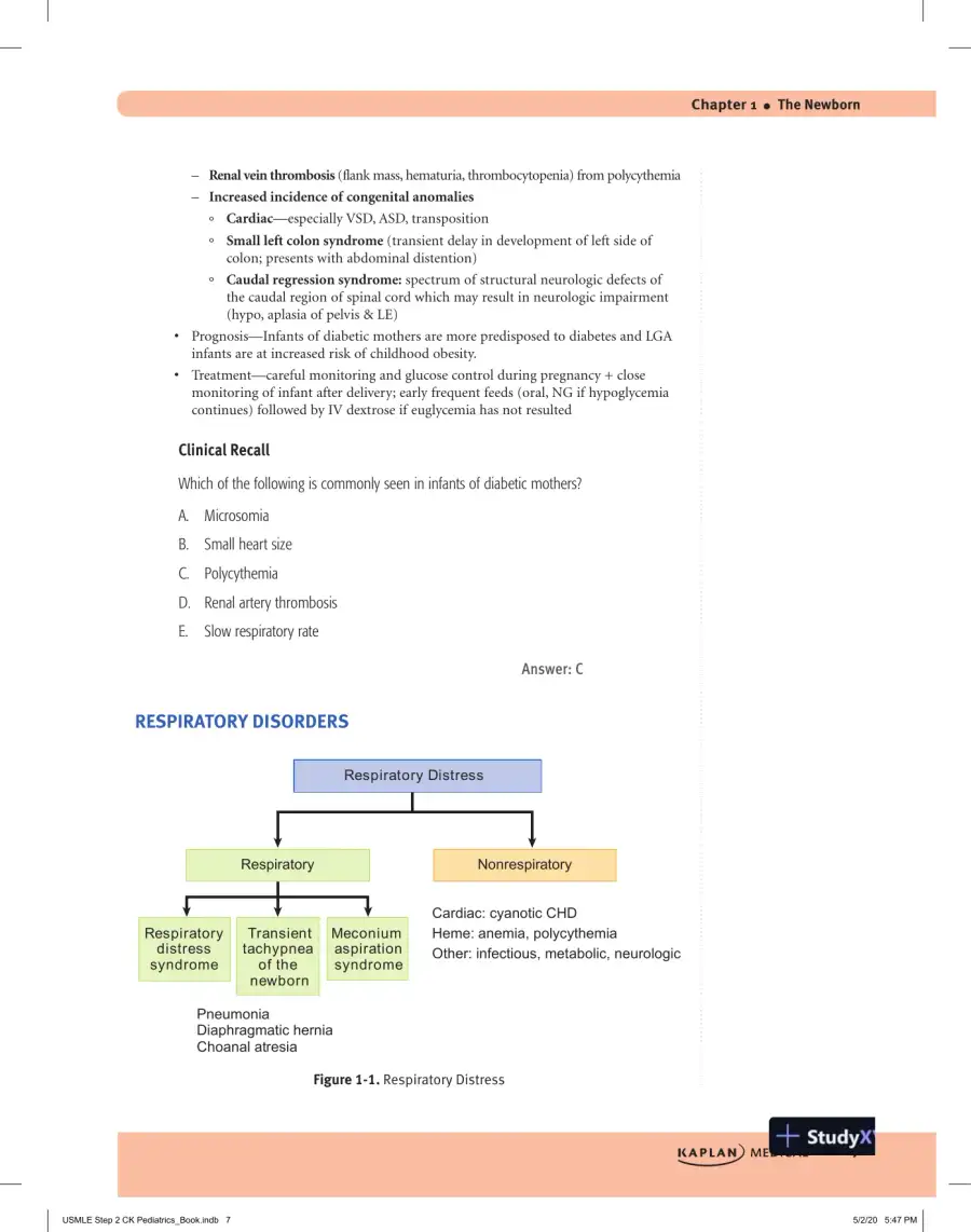 USMLE Step 2 CK Lecture Notes 2021: Pediatrics (2020), page 15