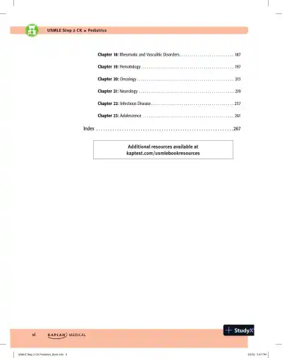USMLE Step 2 CK Lecture Notes 2021: Pediatrics (2020) - Page 8 preview image