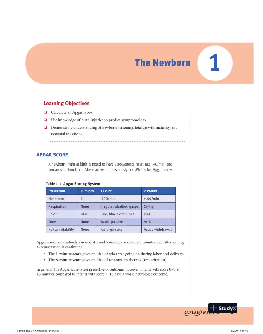USMLE Step 2 CK Lecture Notes 2021: Pediatrics (2020), page 9