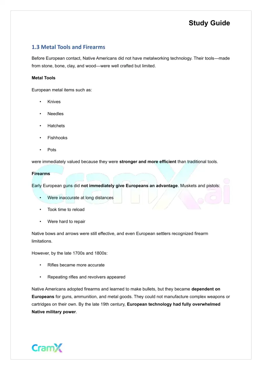 U.S. History I - The New World, page 3