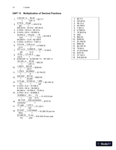 Solution Manual for Practical Problems in Mathematics for Electricians, 9th Edition - Page 14 preview image