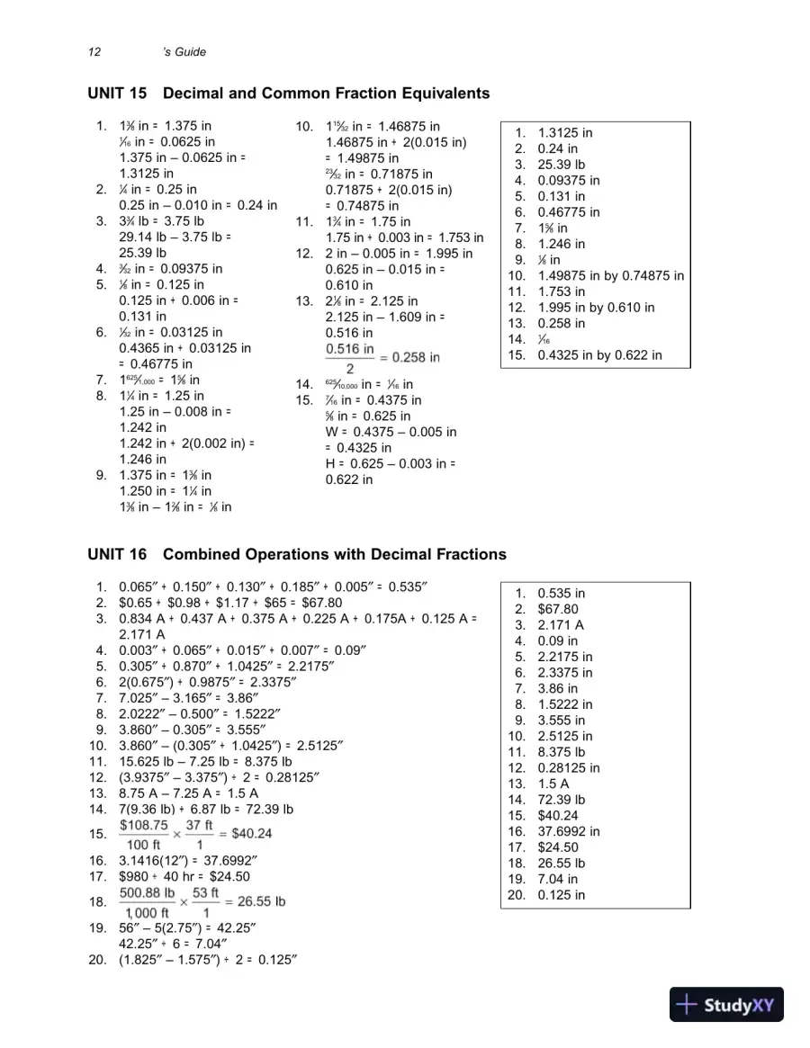 Solution Manual for Practical Problems in Mathematics for Electricians, 9th Edition, page 16