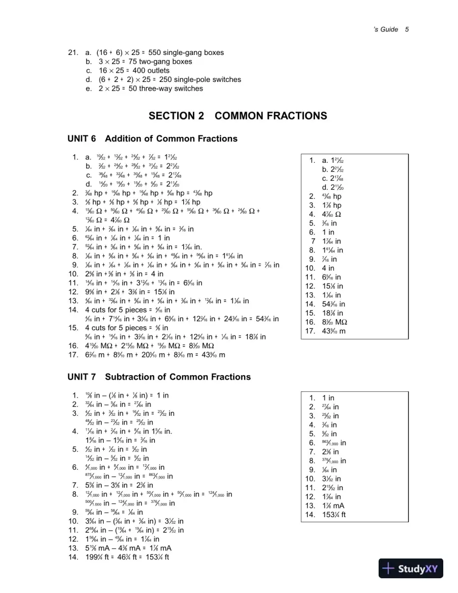 Solution Manual for Practical Problems in Mathematics for Electricians, 9th Edition, page 9
