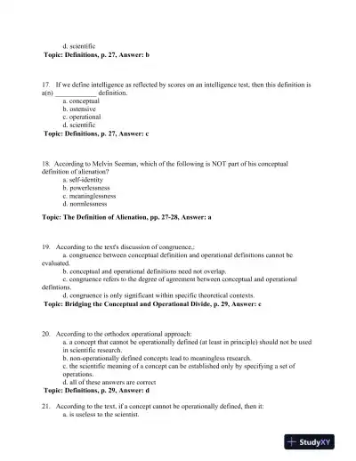 Research Methods in the Social Sciences Eighth Edition Test Bank - Page 16 preview image