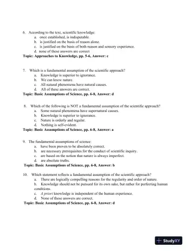 Research Methods in the Social Sciences Eighth Edition Test Bank - Page 3 preview image