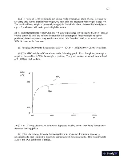 Solution Manual For Introductory Econometrics: A Modern Approach, 6th Edition - Page 13 preview image