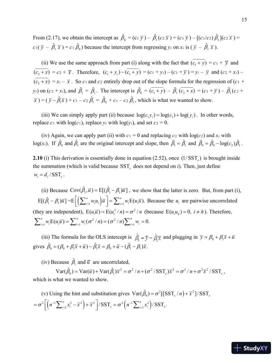 Solution Manual For Introductory Econometrics: A Modern Approach, 6th Edition, page 16